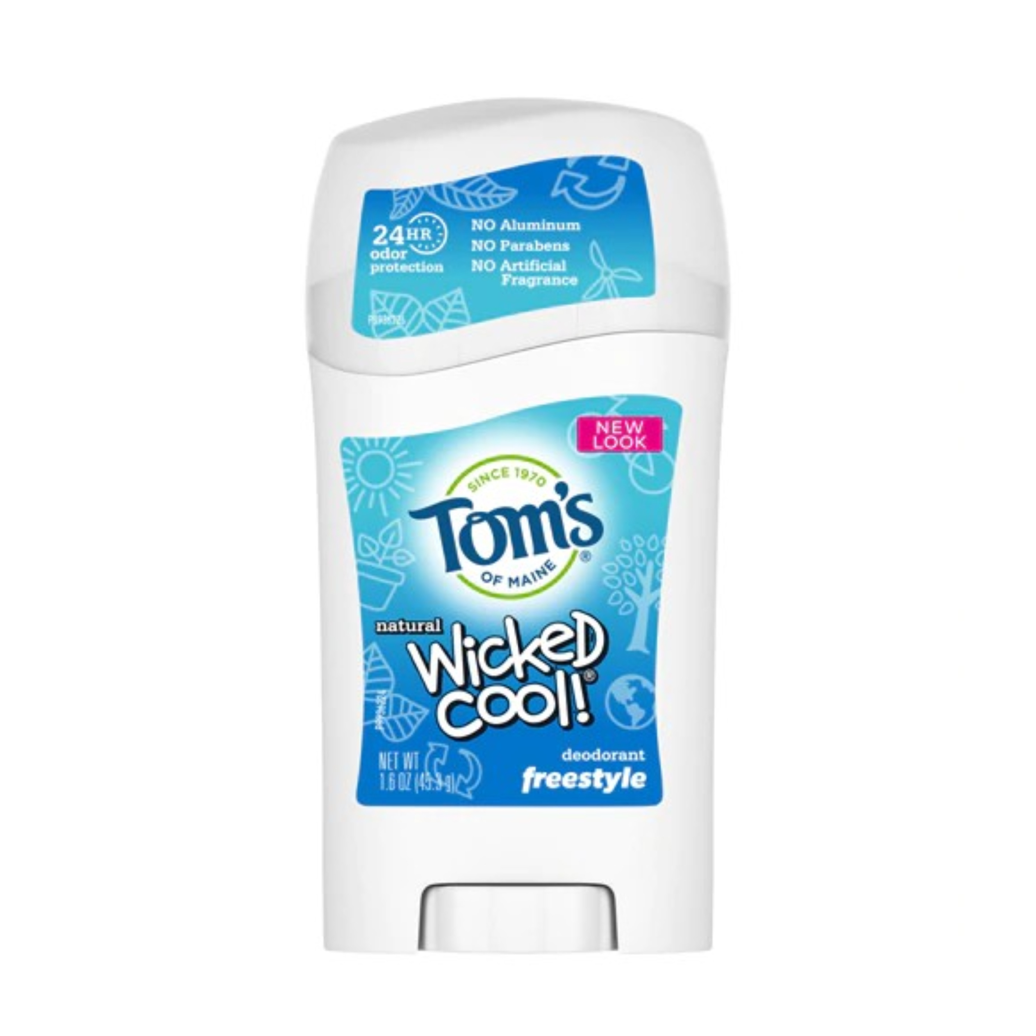โรลออนระงับกลิ่นกายสำหรับเด็ก Tom's of Maine Wicked Cool! Natural Kid's Deodorant (Freestyle)