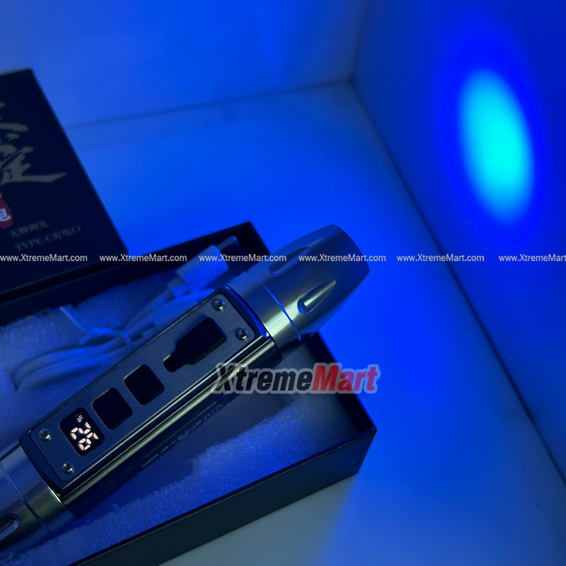 ไฟฉายส่องอัญมณี Ultrafire-S87 UV/Yellow Light Gem Jewelry Torch Jade Appraisal Flashlight (Silver)