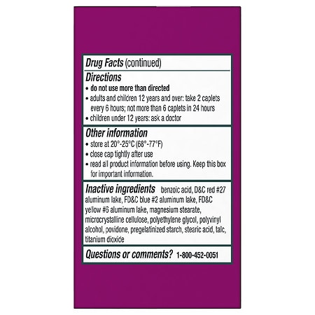 ยาบรรเทาอาการปวดศีรษะจากความตึงเครียด gsk Excedrin Tension Headache (24 Caplets)