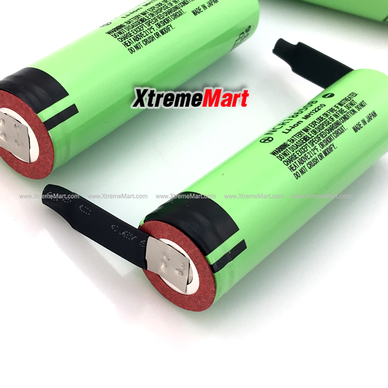 แบตเตอรี่ Panasonic 18650 NCR18650B มีขาTap 3.7V 3400mAh Rechargeable Li-ion battery DIY Nickel Pin