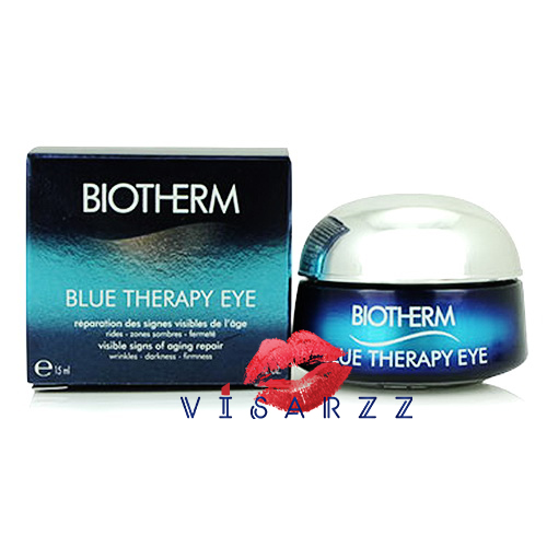 Biotherm Blue Therapy Eye 15mL ครีมบำรุงผิวรอบดวงตาเนื้อเนียนนุ่ม ผสานส่วนผสมล้ำค่าจากใต้น้ำ 3 ชนิด ใน 3 แหล่งน้ำลึก