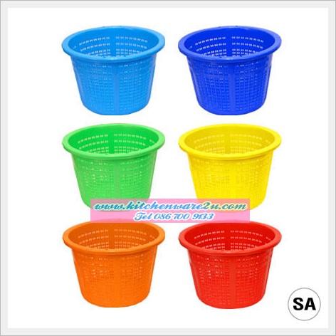 P06087 หลัวกลม (ขนาดวัดด้านนอก 47*46*31.5 cm) เกรดเอ สีสวย หนา No.777 (ราคาส่งต่อ 6 ใบ:เฉลี่ย 250 บต่อใบ)