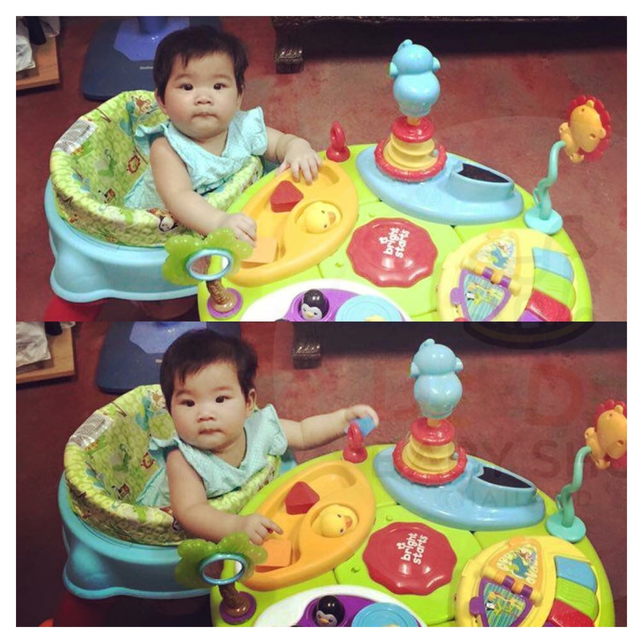 โต๊ะกิจกรรมเสริมพัฒนาการ Bright Starts Around We Go Zippity Zoo 3-in-1 (AWG)