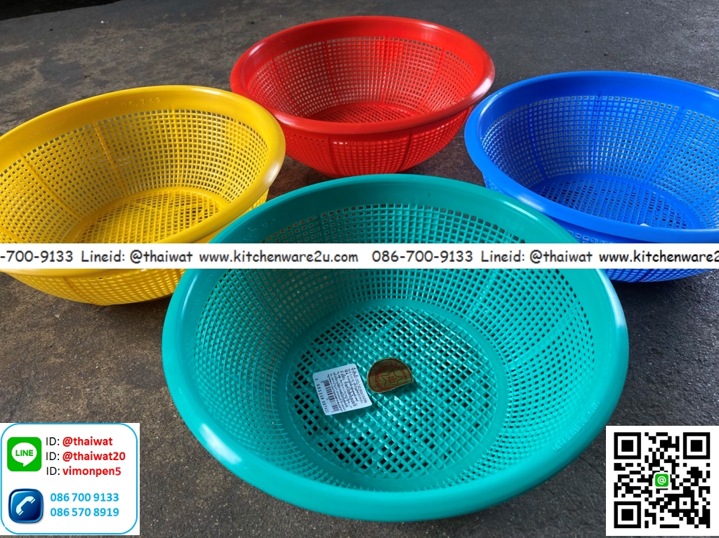 P11254 ตะแกรงกลม (17*17*6.5 cm) เกรดเอ No.738 ราคาขายส่งต่อ 1 โหล : 12 ใบ