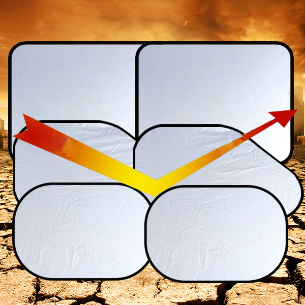 ม่านกันแดดรถยนต์ ชุด 6 ชิ้น ใช้สำหรับรถยนต์ และพับเก็บได้สะดวก