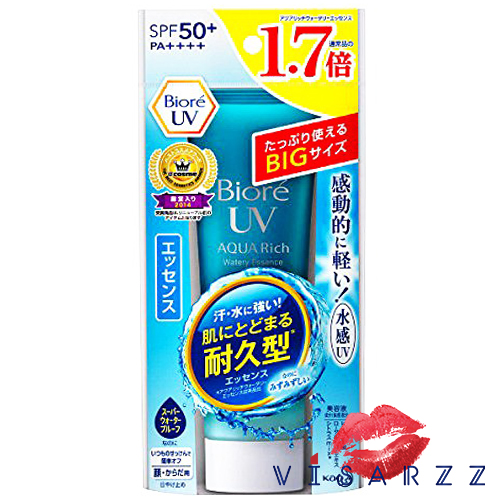 (ขนาดพิเศษ 85g) Biore UV Aqua Rich Watery Essence Water Base SPF 50+ PA+++ 85g ครีมกันแดดสูตรน้ำ เนื้อบางเบา ทาทับเมคอัพได้เลย