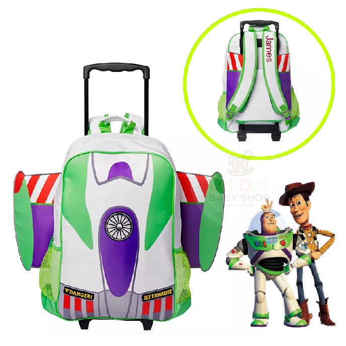 กระเป๋าเป้สะพายหลังพร้อมล้อลาก Disney Buzz Lightyear Rolling Backpack