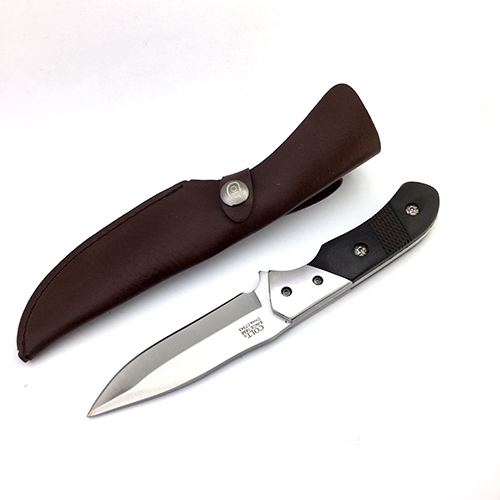 มีด COLT CT343 ซองหนัง Pocket Knife Tactical knife Survival Hunting Camping Outdoor Knife Ebony Wood Handle พร้อมซองไนล่อน