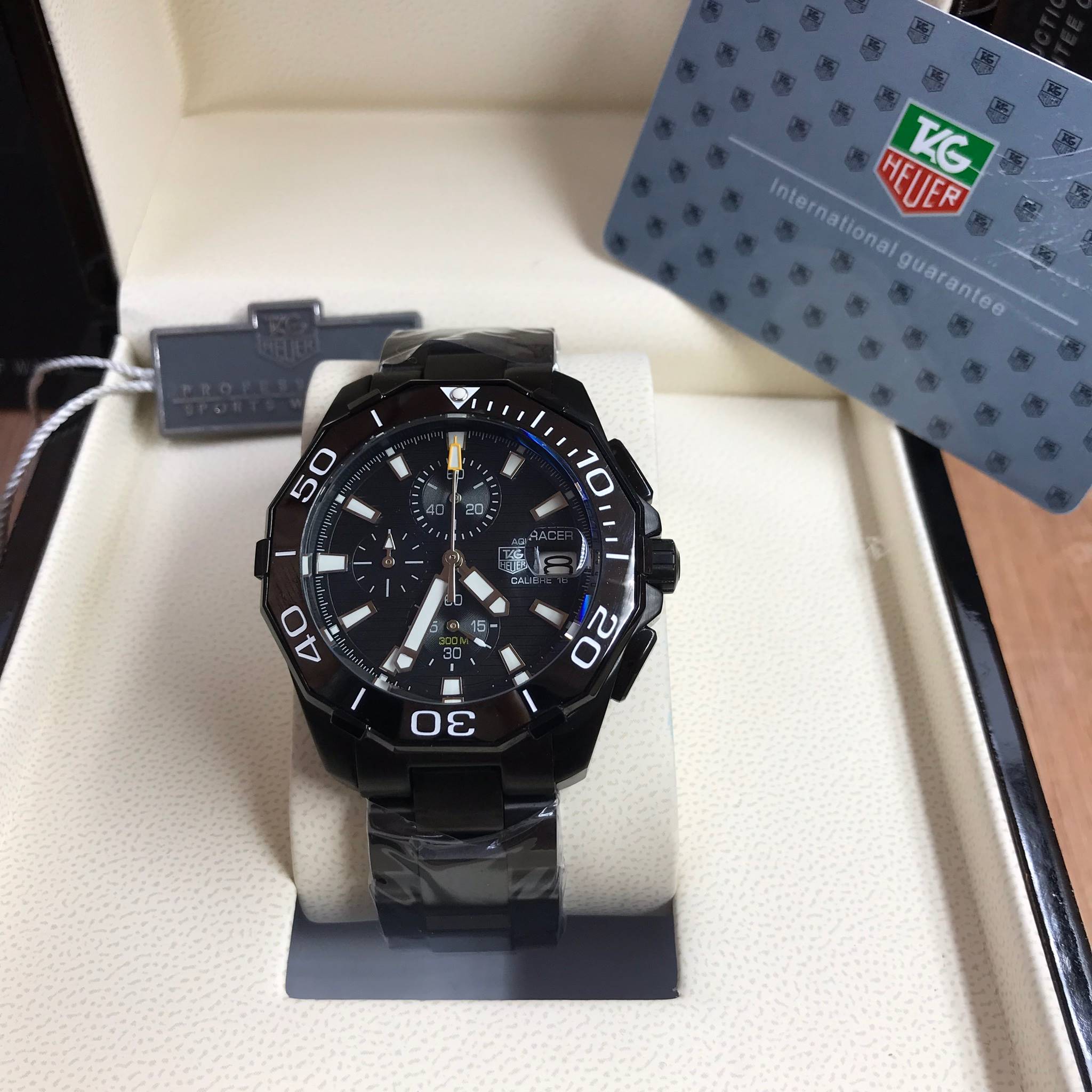 นาฬิกา Tag Aquaracer Aquaracer 500 Meter 16 Chorono Black งาน Mirror Swiss