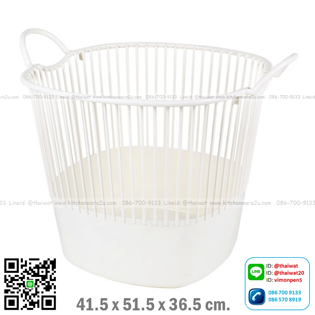P10270 ตะกร้าผ้าหูหิ้ว (41.5*51.5*36.5 cm) อย่างดี หนา ดีไซน์ใหม่ No.2158 ราคาขายส่งต่อ 1 โหล: 12 ใบ (เฉลี่ย 140 บต่อใบ)