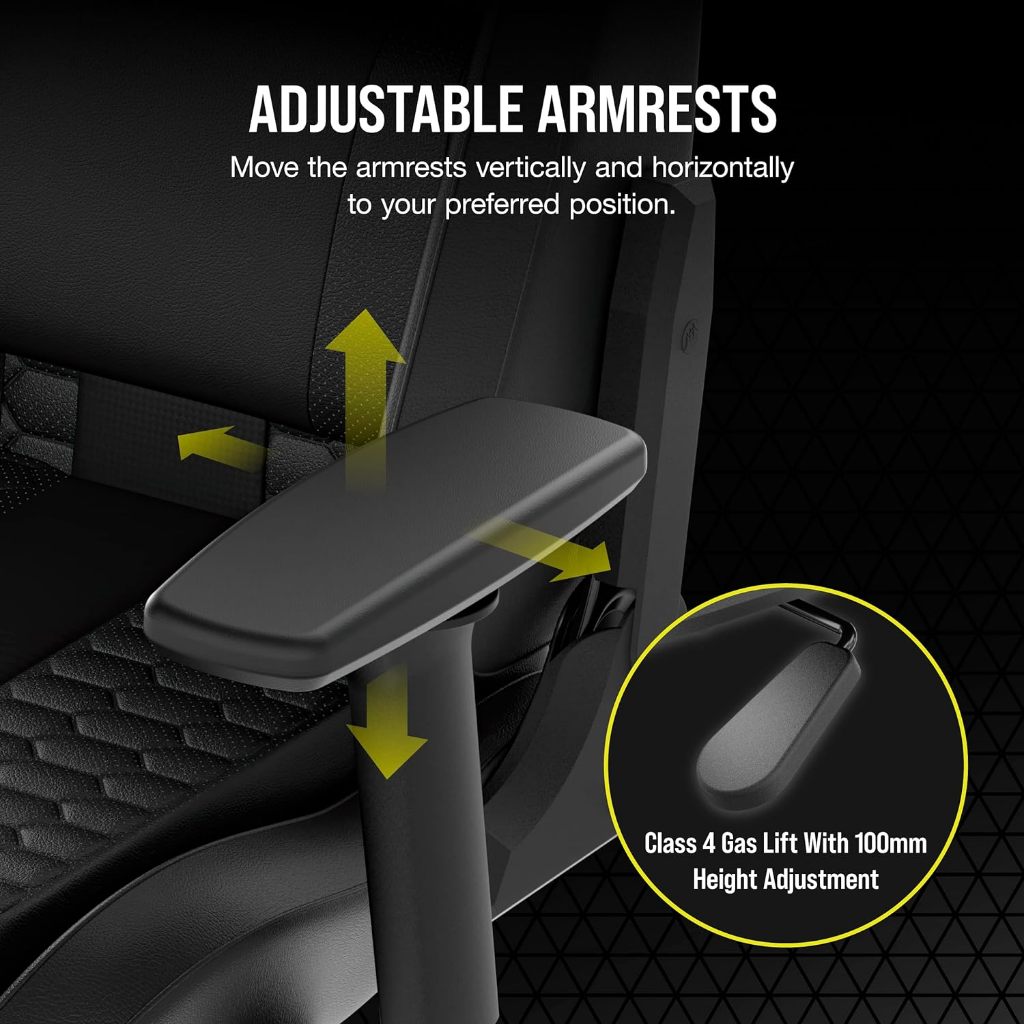 GAMING CHAIR Corsair TC100 Relaxed Gaming Chair, One Size, Black เก้าอี้ เก้าอี้เกมมิ่ง