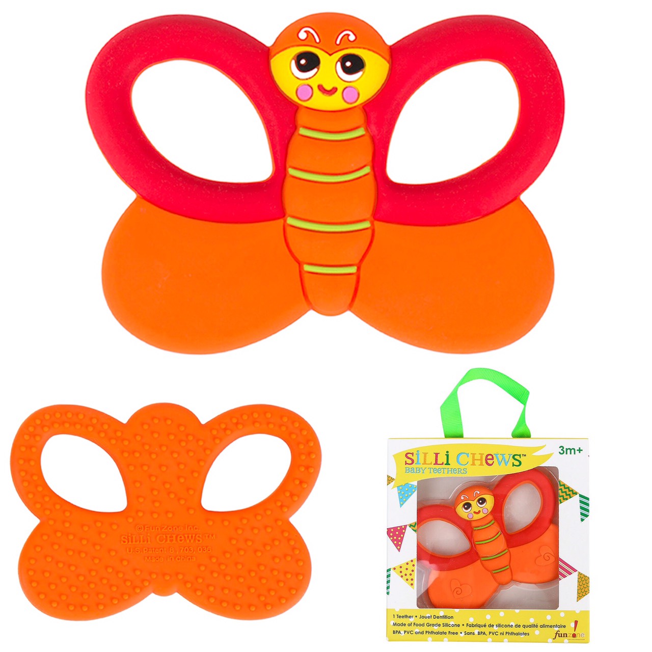ยางกัดสุดหนึบปลอดสารพิษ SILLI CHEWS (Flutter Butterfly)