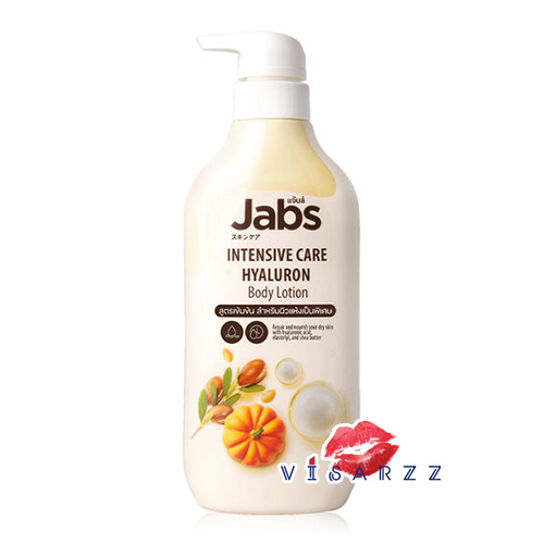 (Hyaluron 450mL) Jabs Intensive Care Hyaluron Body Lotion 450mL แจ๊บส์ อินเทนซีฟ แคร์ บอดี้ โลชั่น โลชั่นสูตรเข้มข้น สำหรับผิวแห้งเป็นพิเศษ