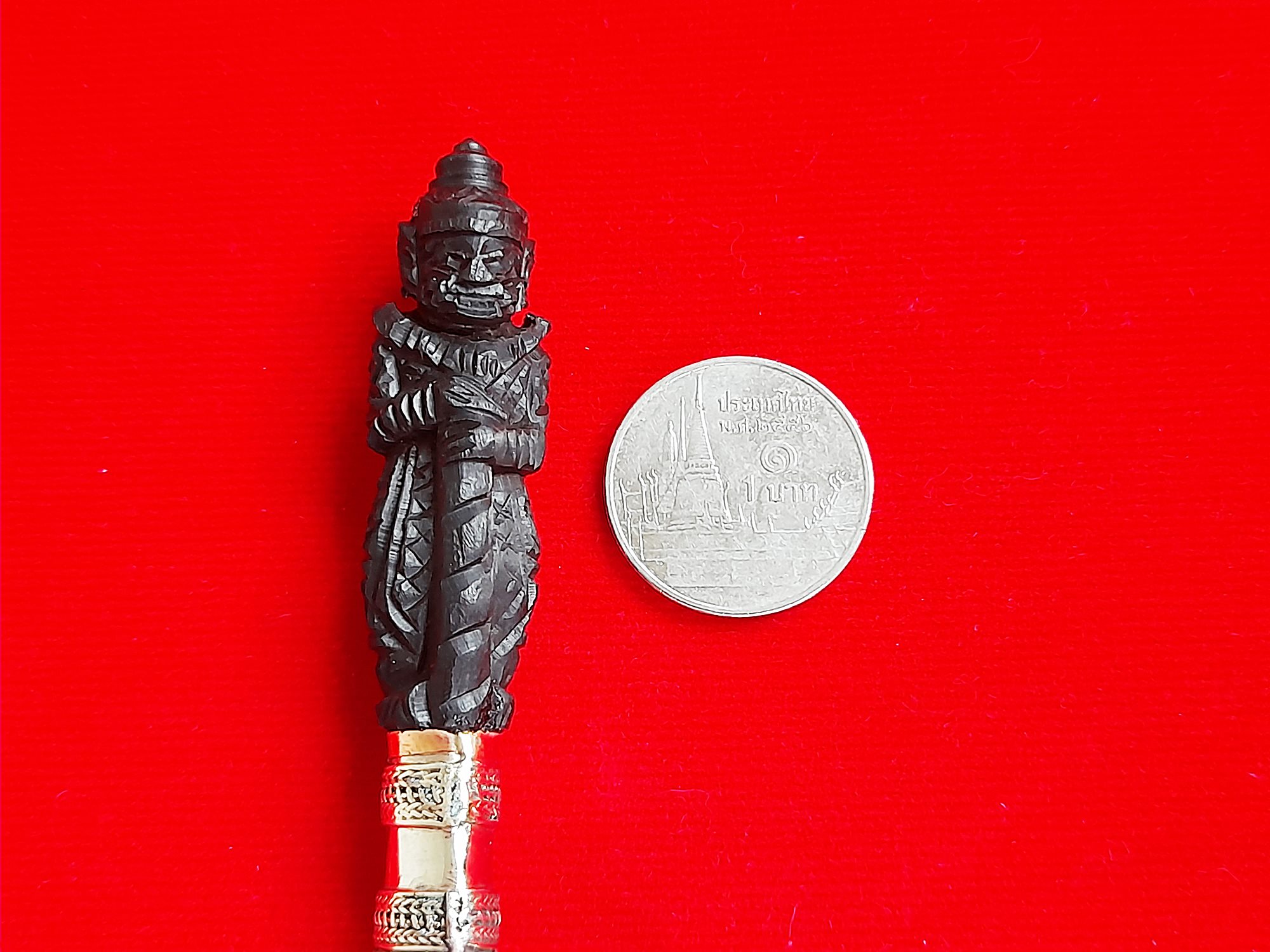 มีดหมอ (ตีจากเหล็กยอดพระธาตุ) ด้ามหัวท้าวเวสสุวรรณ เข้าพิธีปลุกเสก 3ปี