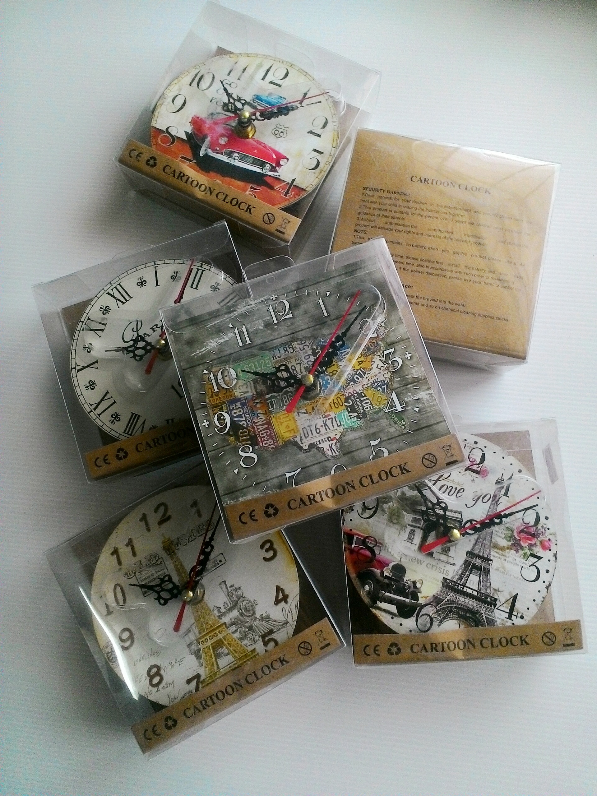 นาฬิกาตั้งโต๊ะสไตล์วินเทจ