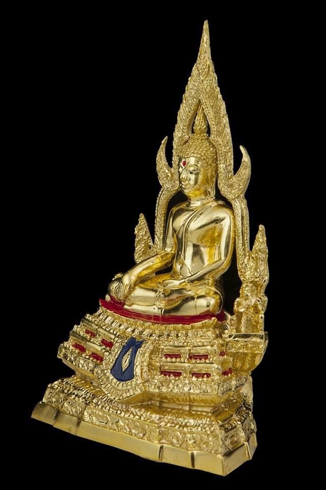 รูปหล่อ พระพุทธชินราช เนื้อทองเหลือง ปิดทอง (หน้าตัก3นิ้ว)