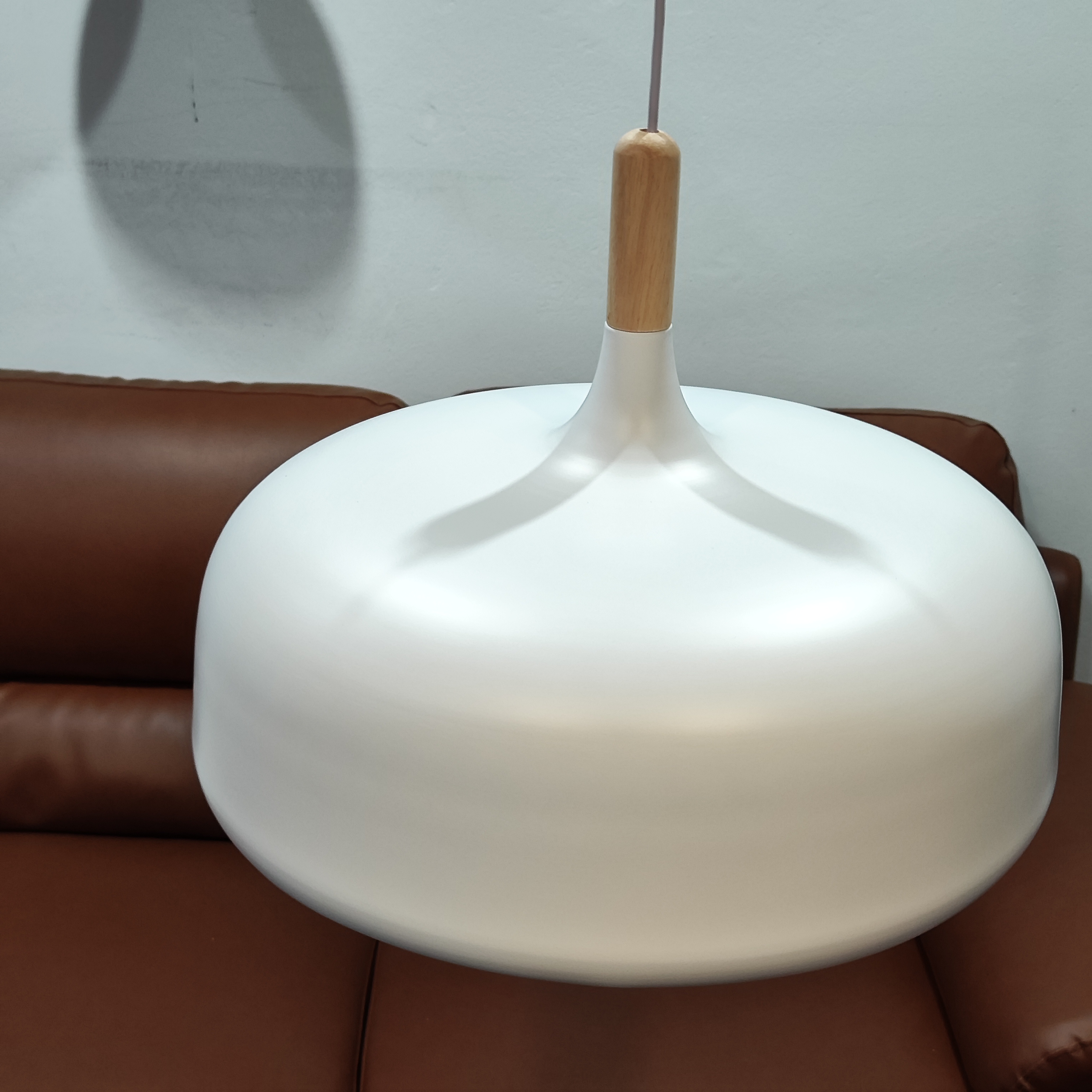 โคมไฟห้อยเพดาน Modern Japanese หัวไม้ 48x23cm [ALW-48JP]