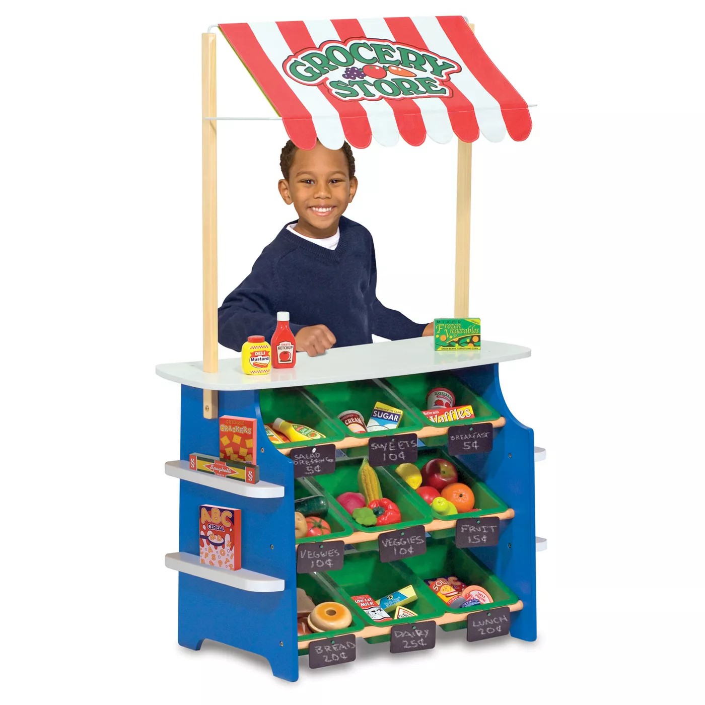 แผงจำหน่ายของชำและน้ำมะนาว Melissa & Doug Grocery Store / Lemomade Stand