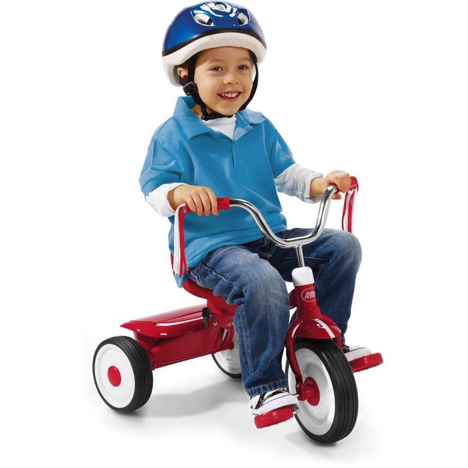 จักรยานสามล้อพับเก็บได้สำหรับเด็กเล็ก Radio Flyer Folding Trike 2Go (Red)