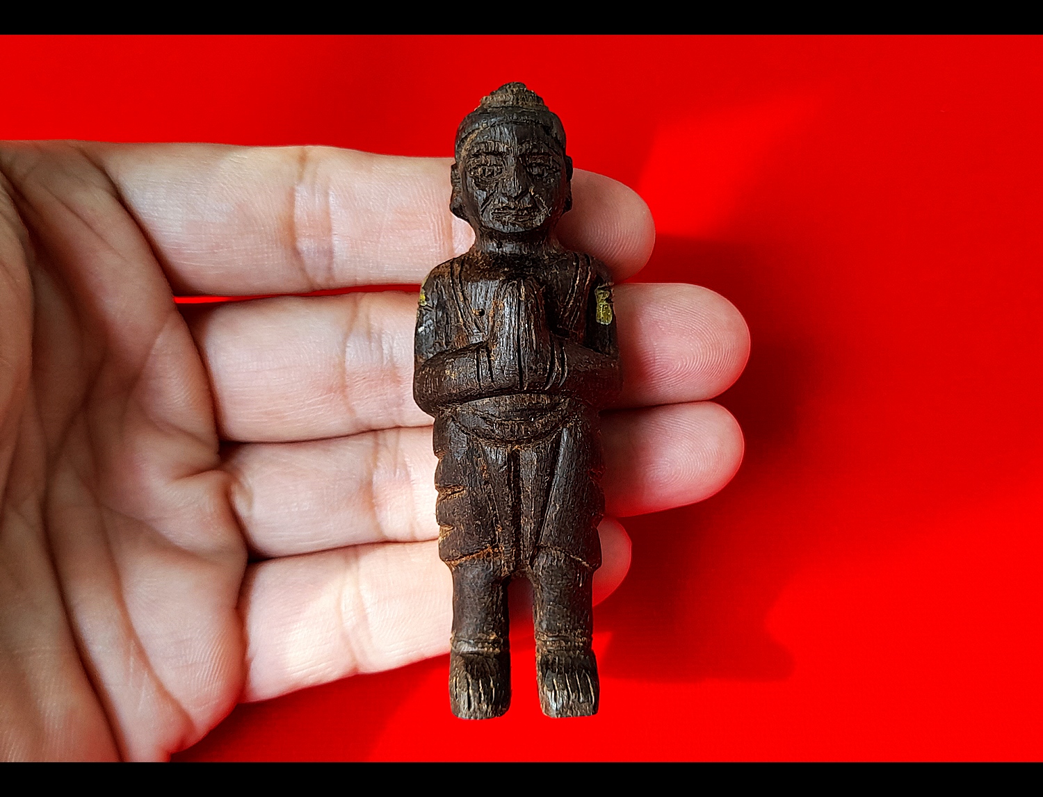 กุมาร เนื้อไม้ตะเคียนแท้ (สูง3นิ้ว) ปี2564 #ปลุกเสกแล้ว #รับประกันแท้ - หลวงพ่อสมศักดิ์ วัดการเปรียญ จ.ชัยนาท