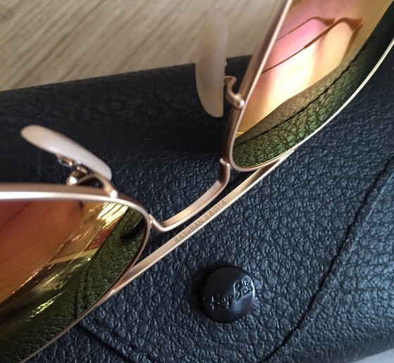 แว่น rb aivator size 58,62 mm สีม่วงอมชมพู