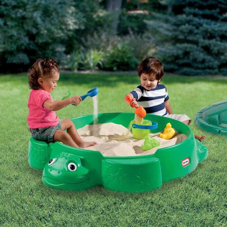 กล่องเก็บทรายเต่าน้อยสุดน่ารัก Little Tikes Turtle Sandbox