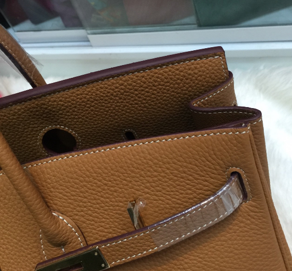 กระเป่า hm birkin togo leathe big size 40 cm ไซส์ใหญ่ สีน้ำตาล