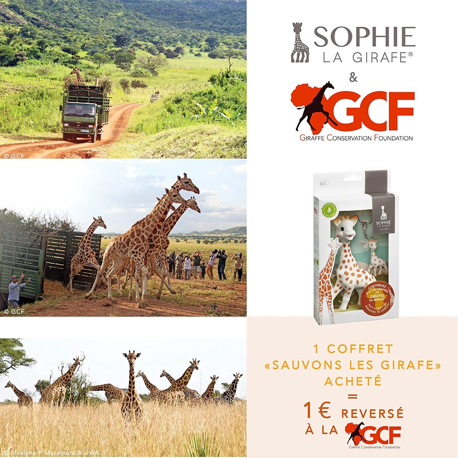 ยางกัดยีราฟโซฟีพร้อมถุงผ้า Sophie la Girafe Once Upon a Time Sophie and Her Pouch