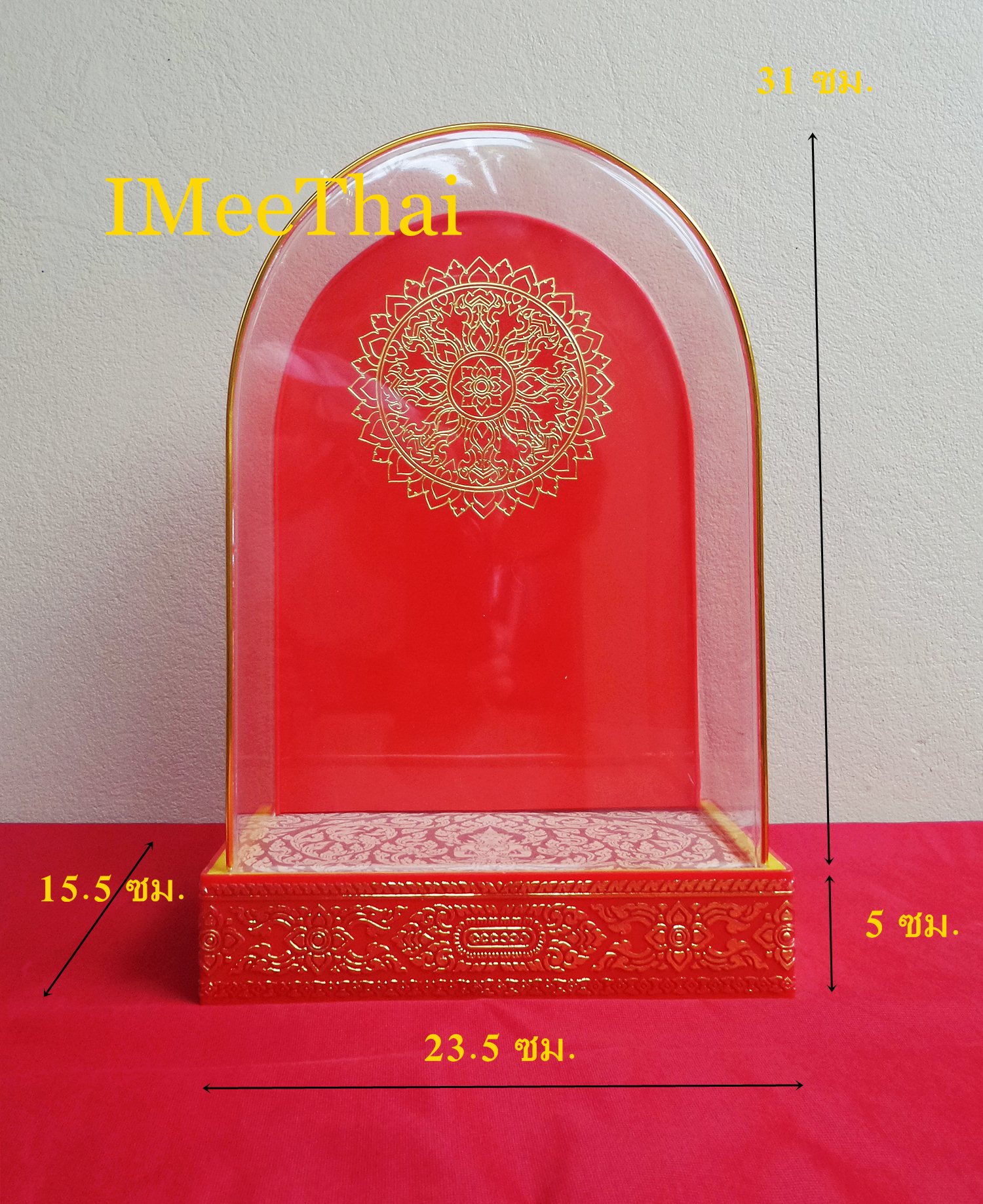 ตู้ครอบแก้ว ตู้ครอบใส่พระพุทธรูป วัตถุมงคล ขนาด ใหญ่ 7x12 นิ้ว