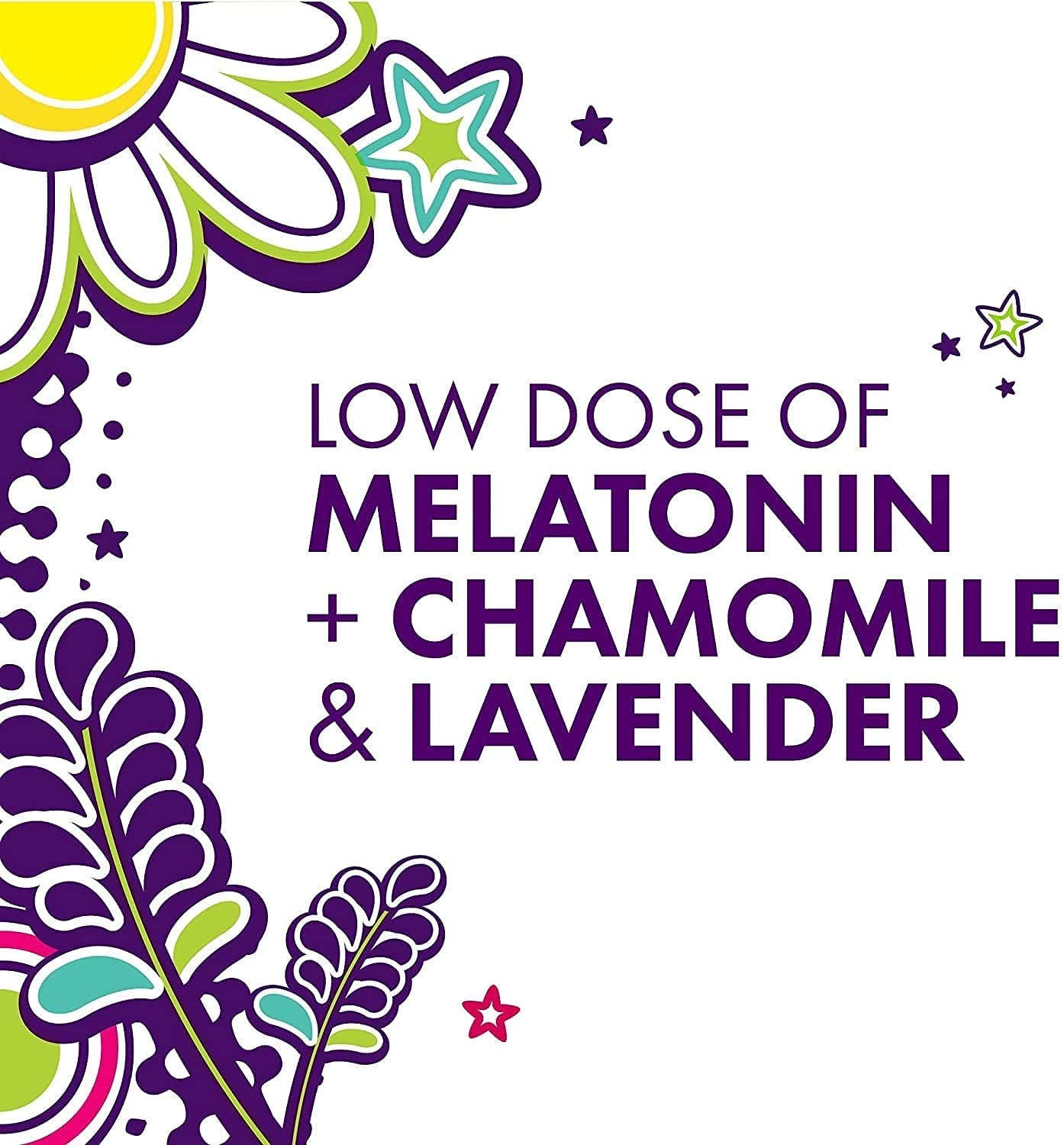 วิตามินช่วยเสริมการนอนหลับสำหรับเด็กชนิดกัมมี่ Vicks PURE Zzzs Kidz Melatonin + Chamomile & Lavender Gummies (24 Gummies)