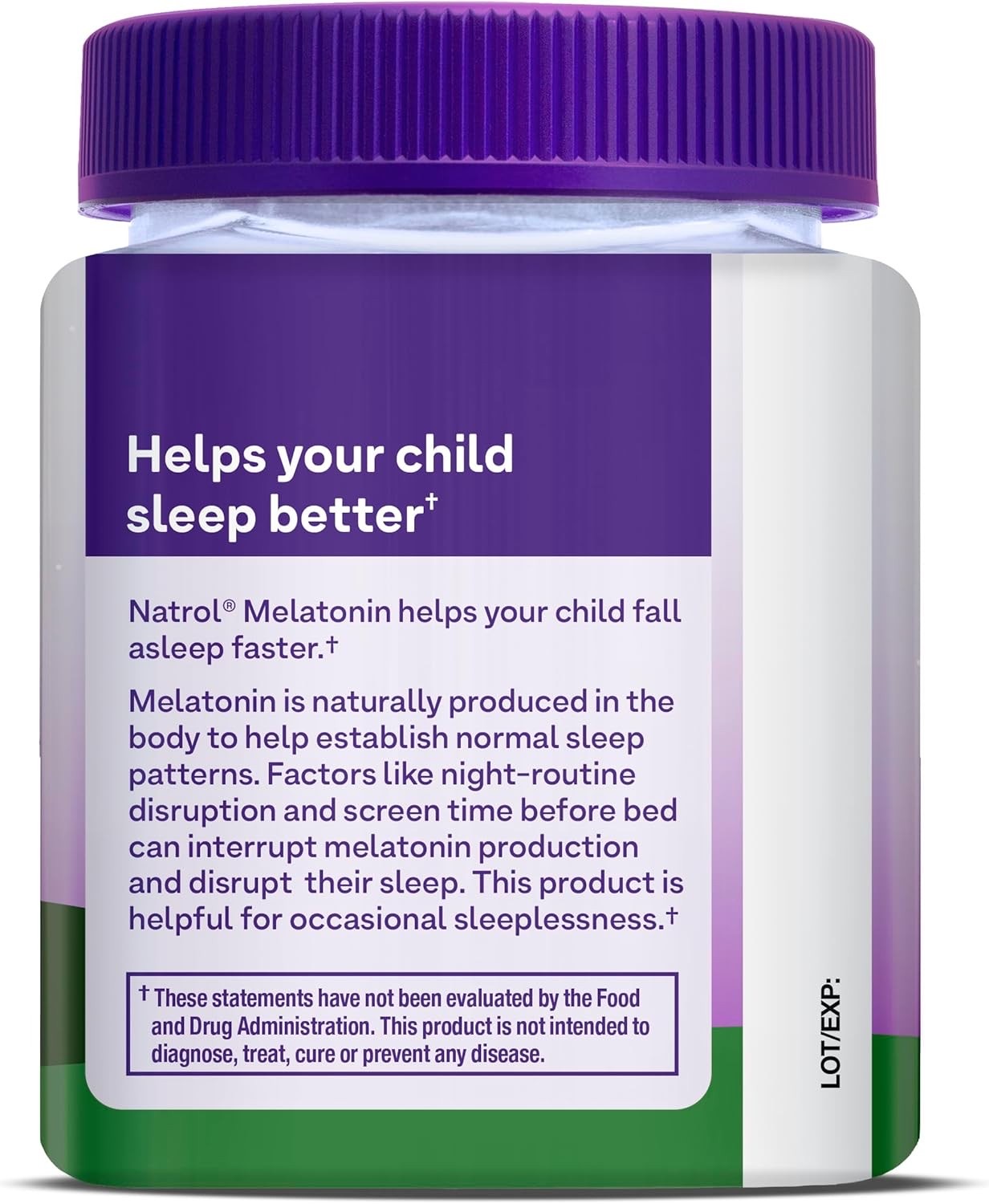 วิตามินเสริมการนอนหลับสำหรับเด็กชนิดกัมมี่ NATROL Kids Sleep Melatonin Gummies (60 Gummies)