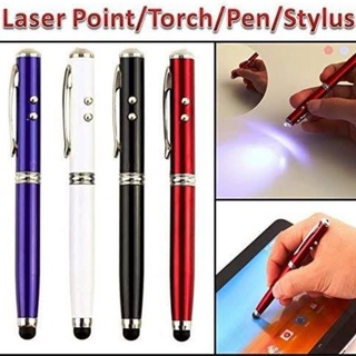 ปากกา4in1 ปากกาStylus multifunction ปากกาเลเซอร์พ๊อยท์4in1