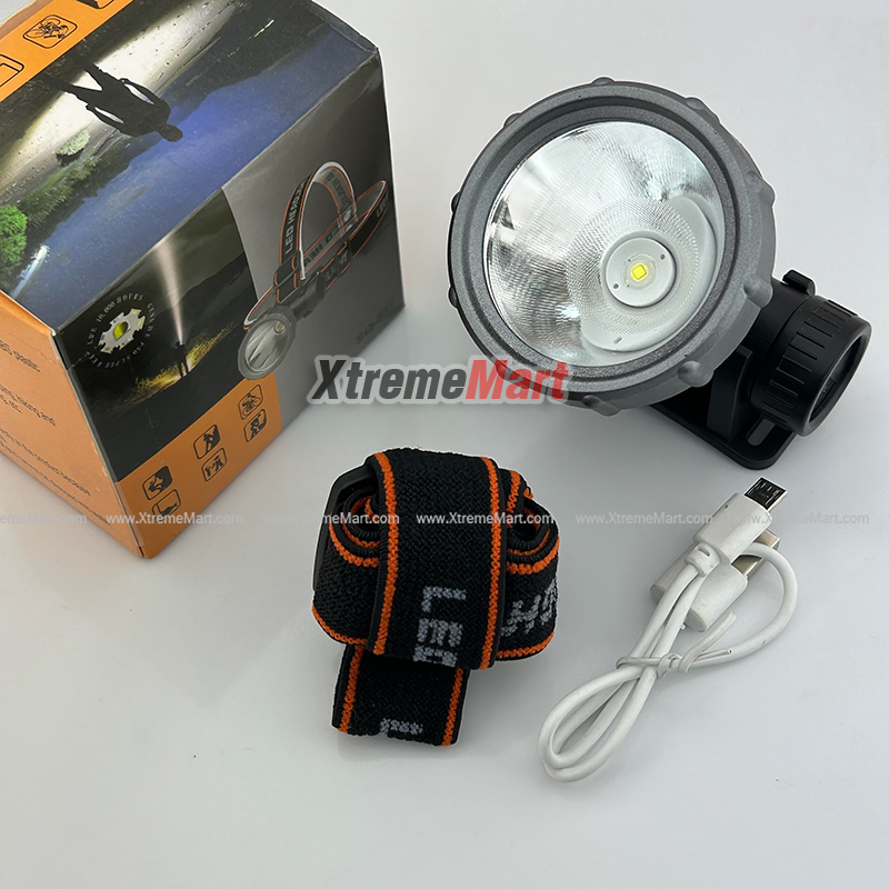 ไฟฉายคาดหัว HD-20 หลอด LED 1000 LUMEN สว่าง ใช้งานง่าย ชาร์จได้ HeadLamp