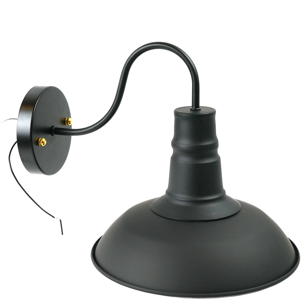 โคมไฟติดผนัง Loft American สีดำ