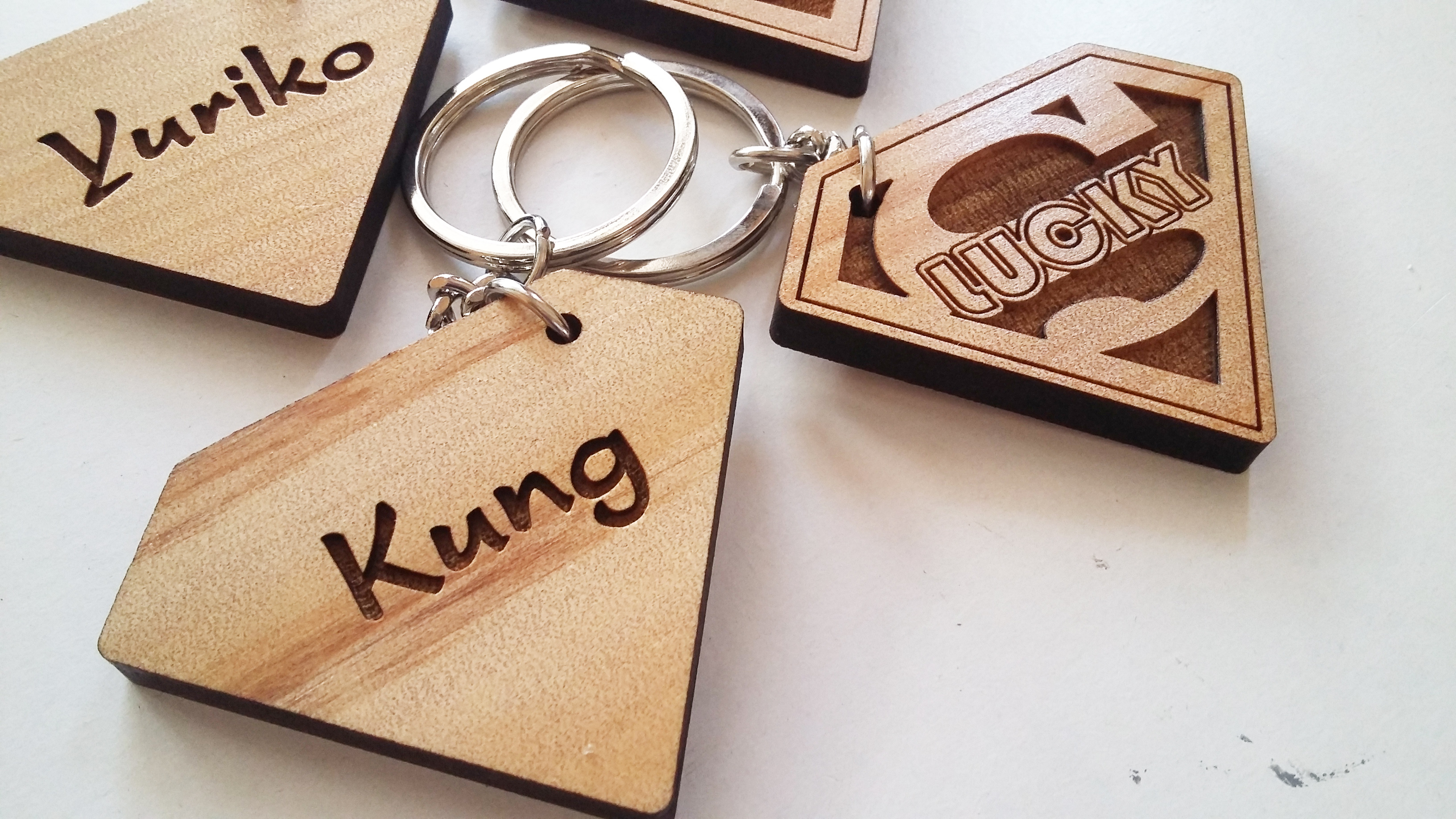 พวงกุญแจไม้ พวงกุญแจที่ระลึก - ของที่ระลึกขอบคุณ