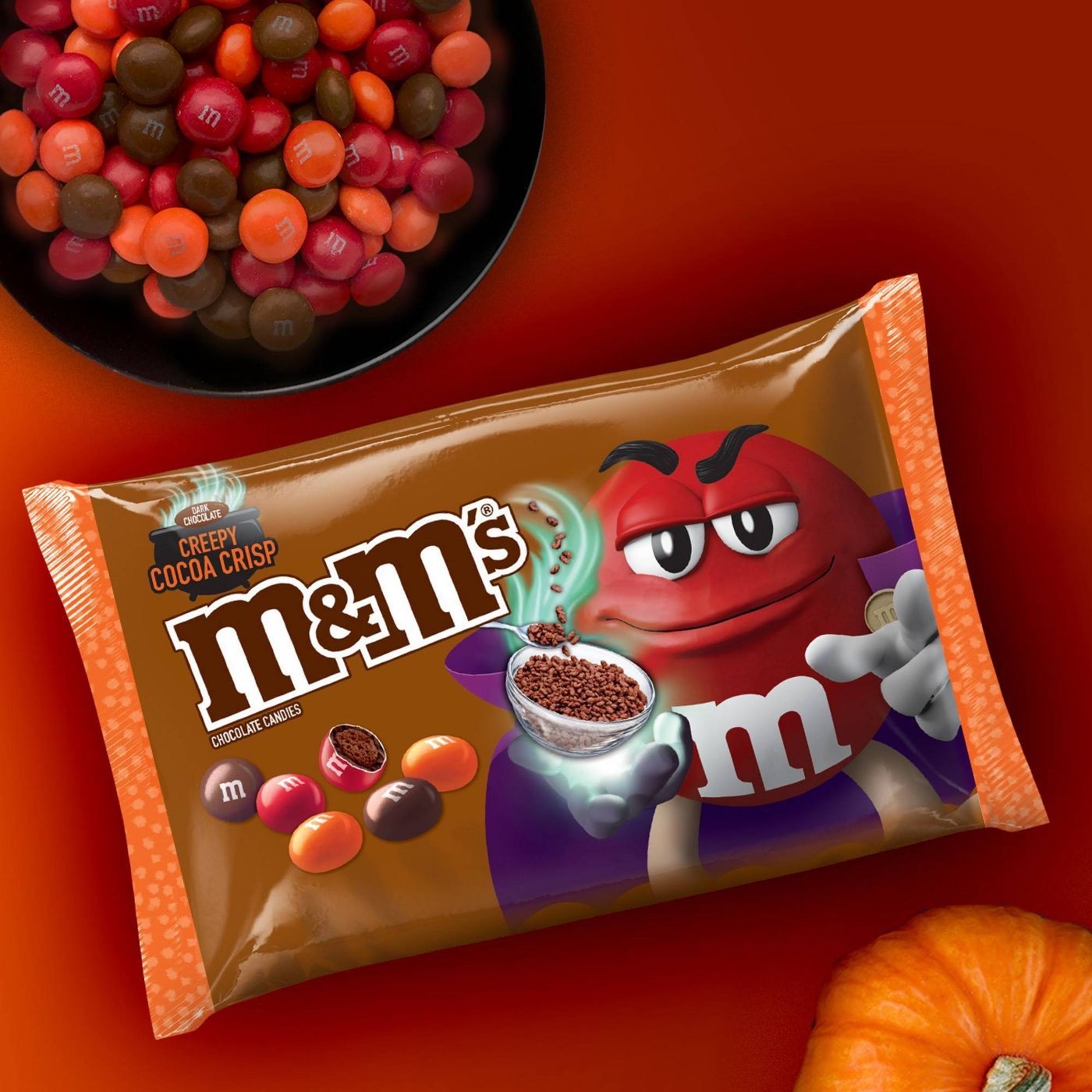 ขนมช็อกโกแลตฮาโลวีน M&M's Halloween Chocolate Candies - CREEPY COCOA CRISP