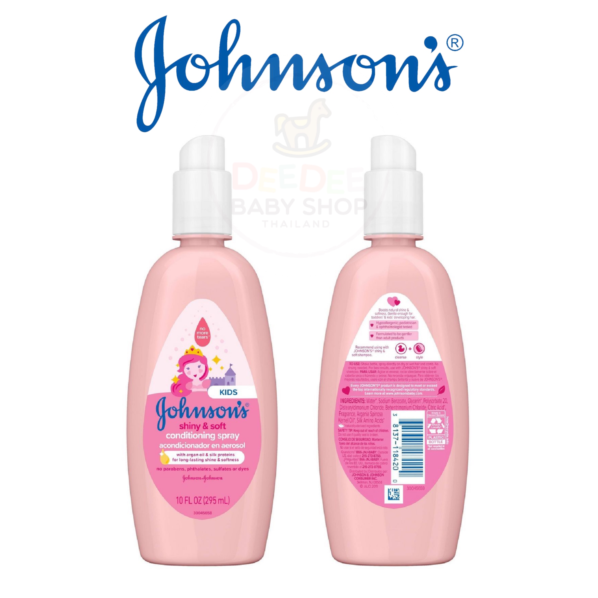 สเปรย์บำรุงเส้นผมสำหรับเด็ก Johnson's Kids Conditioner Spray - Shiny & Soft
