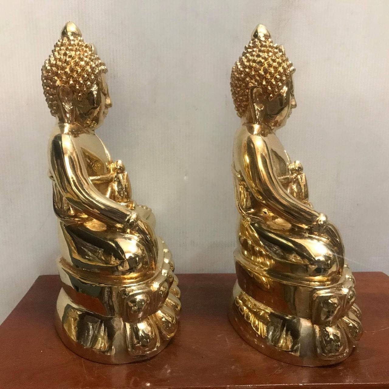 รูปหล่อ พระกริ่ง (พระพุทธรูป ปางมารวิชัย ประทับบนอาสนะฐาน ดอกบัว2ชั้น) เนื้อทองเหลือง ปัดเงา (พระบูชา ขนาดใหญ่ ขนาดตั้งบูชา) - (หน้าตัก5นิ้ว สูง8นิ้ว ลึก4นิ้ว)