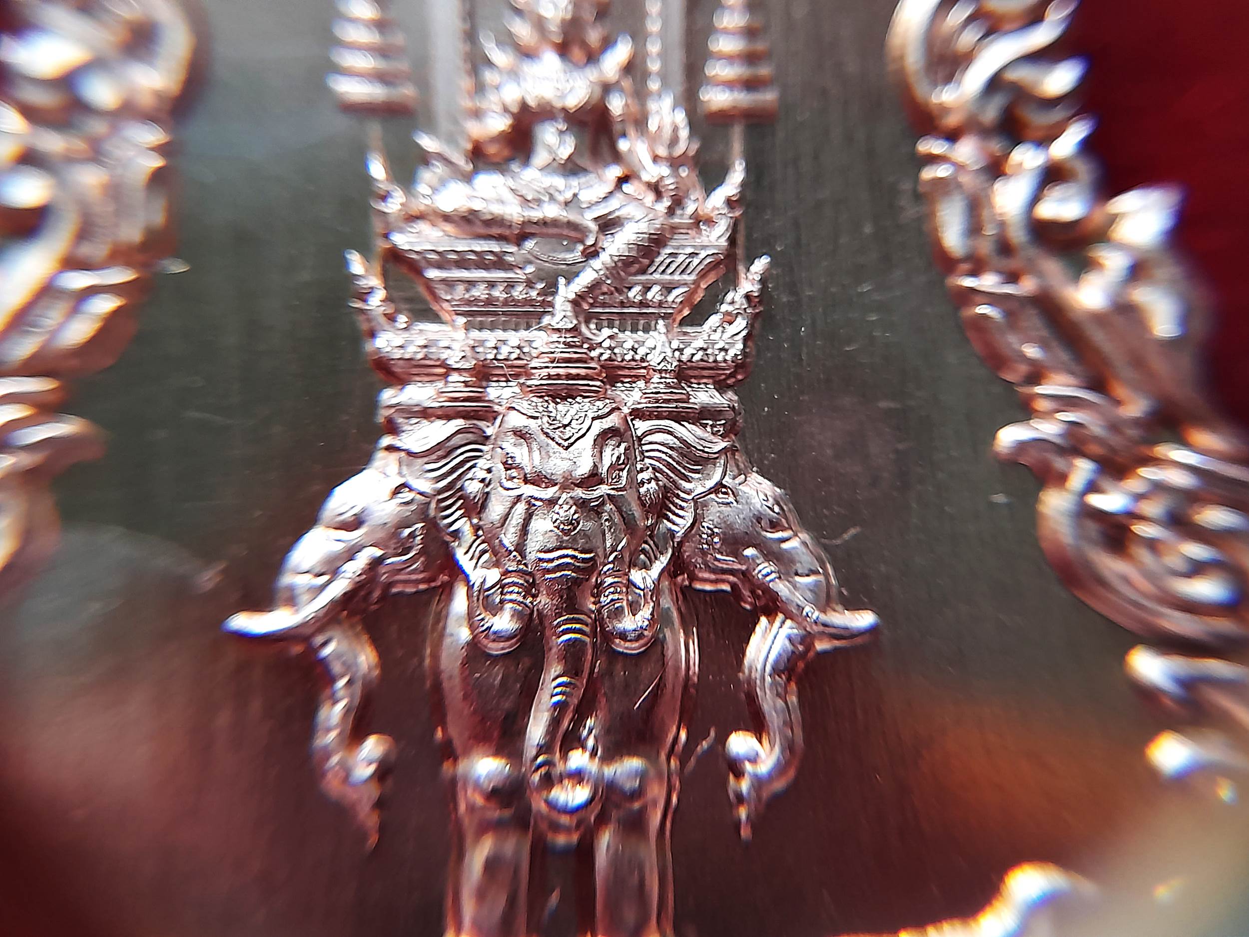 เหรีญพรอัมรินทร์ (พระอินทร์ ประทับ ช้างเอราวัณ) หลัง ครุฑ และ เทพศาสตราอาวุธ เนื้อทองแดง ปี2565 #รับประกันแท้ - พระอาจารย์ชลเทพ(พระอาจารย์เอราวัณ)