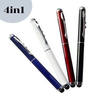 ปากกา4in1 ปากกาStylus multifunction ปากกาเลเซอร์พ๊อยท์4in1
