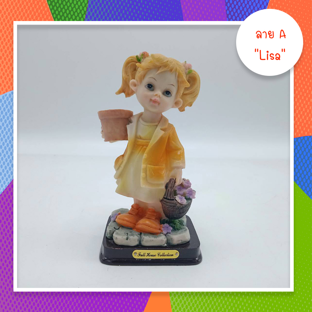 ตุ๊กตา เรซิ่น สไตล์ฝรั่ง 4 ท่า ของชำร่วย ของขวัญปีใหม่ ตกแต่งบ้าน โต๊ะทำงาน สะสม แต่งสวน ( 1 เซต 4 ชิ้น ) ขายยกเซต