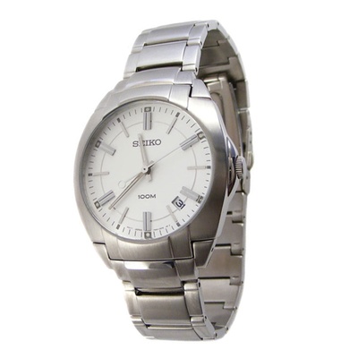 Seiko Analog Business Quartz Silver Mens SGEB49P1