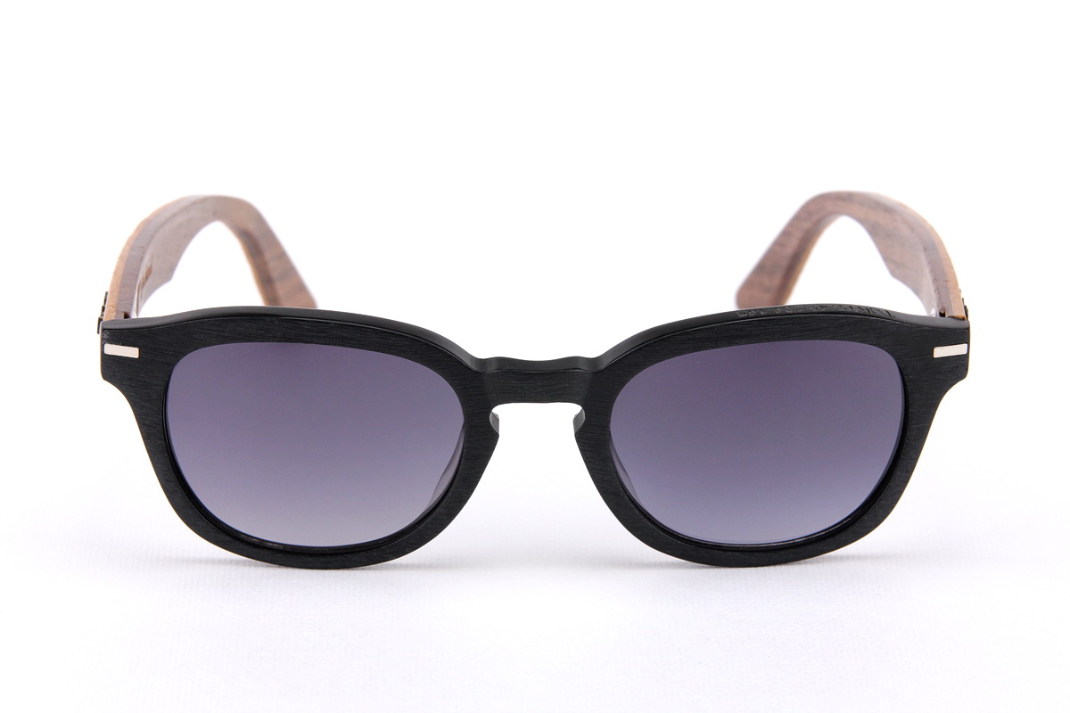 แว่นกันแดดขาไม้ Weekend Duet Collection Tokyo Matte Black (Light)