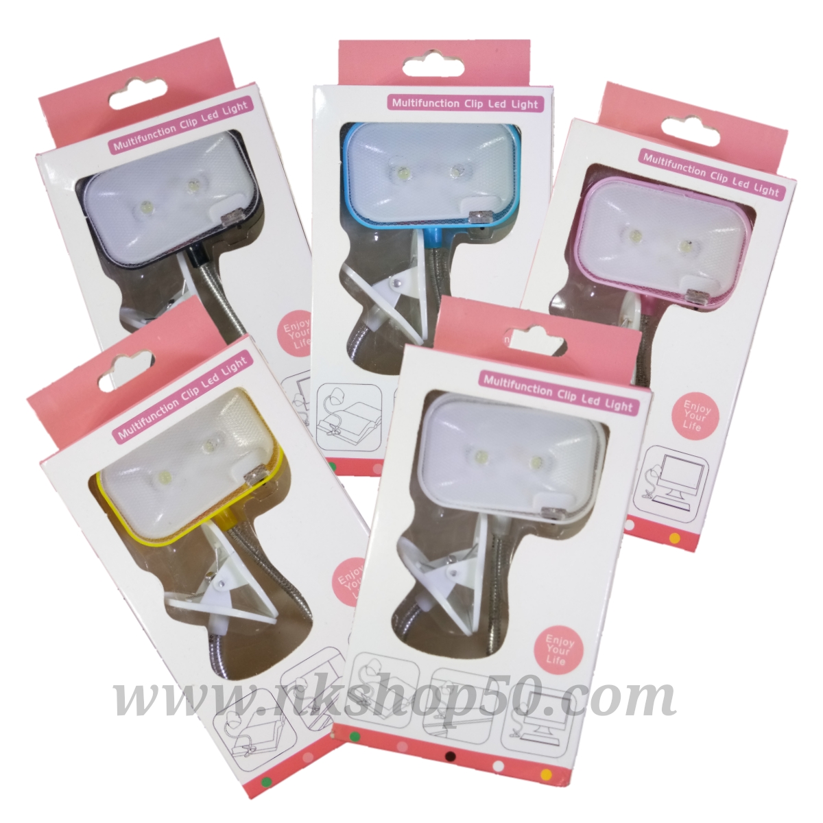Cilp LED light โคมไฟหนีบอ่านหนังสือขนาดเล็ก