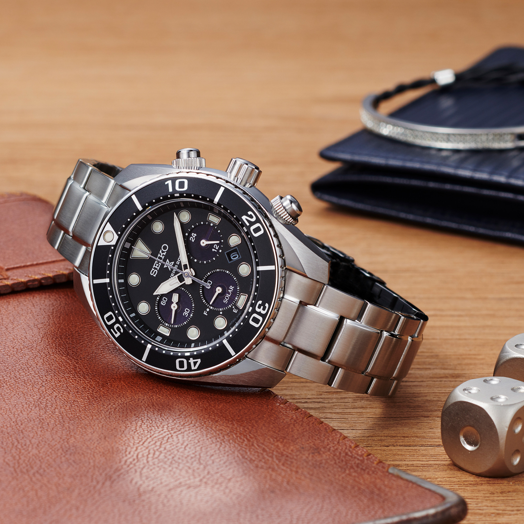 Karnvera Shop นาฬิกาข้อมือผู้ชาย Seiko Solar Men's watch รุ่น SSC757J1