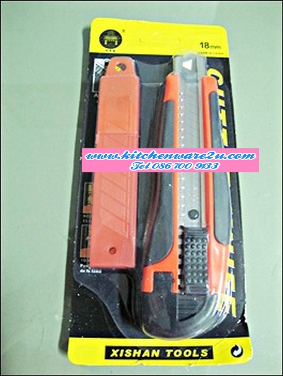 P08430 คัดเตอร์ใหญ่ แพค 2 แถมใบมีด TP-201 ราคาส่งต่อ 20 โหล: 240 อัน:เฉลี่ย 13.5 บ/อัน (ขายส่งยกมัด ยกลัง)