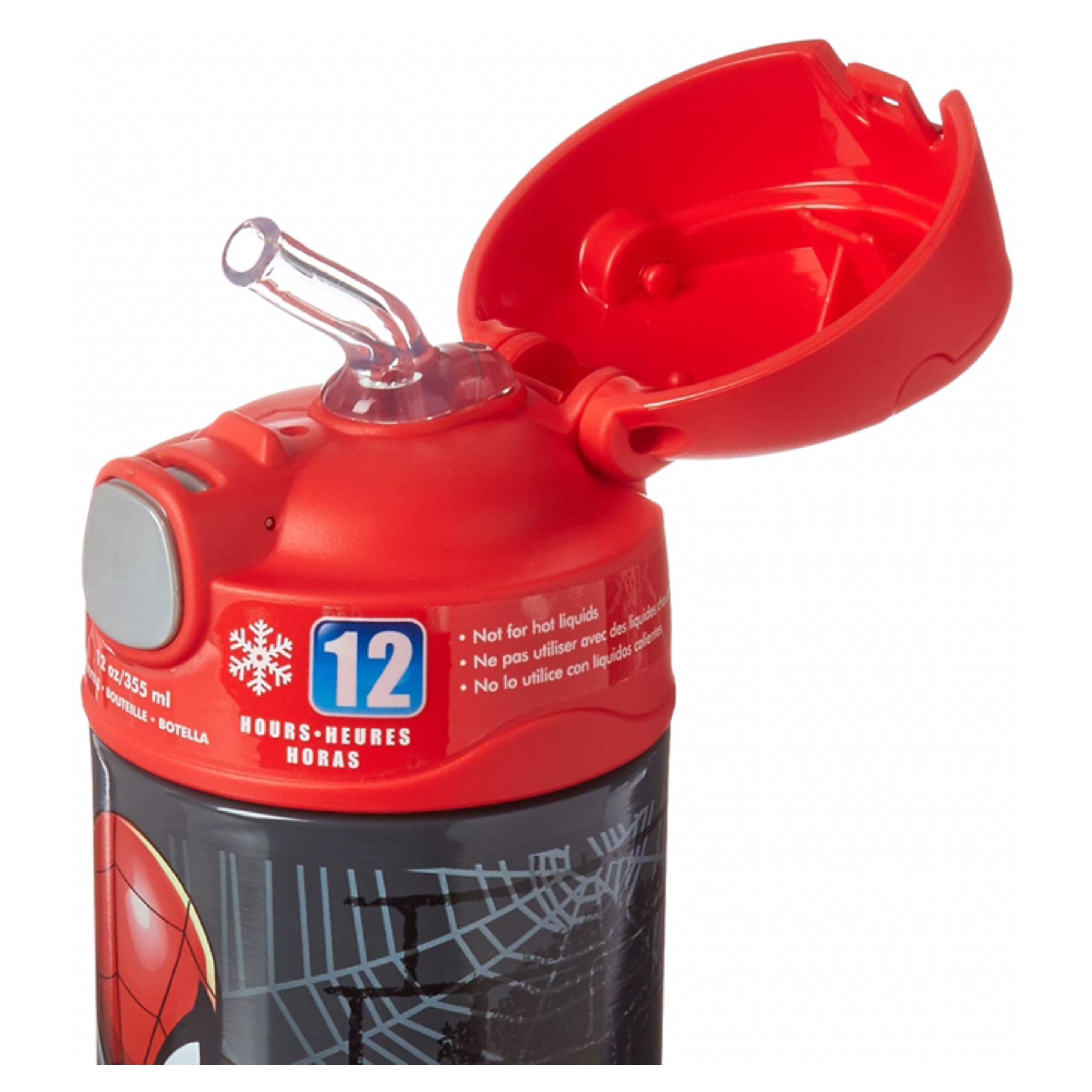 กระติกน้ำสเตนเลสรักษาอุณหภูมิ Thermos Spider-Man FUNtainer Vacuum Insulated Stainless Steel Bottle 12OZ (Red)