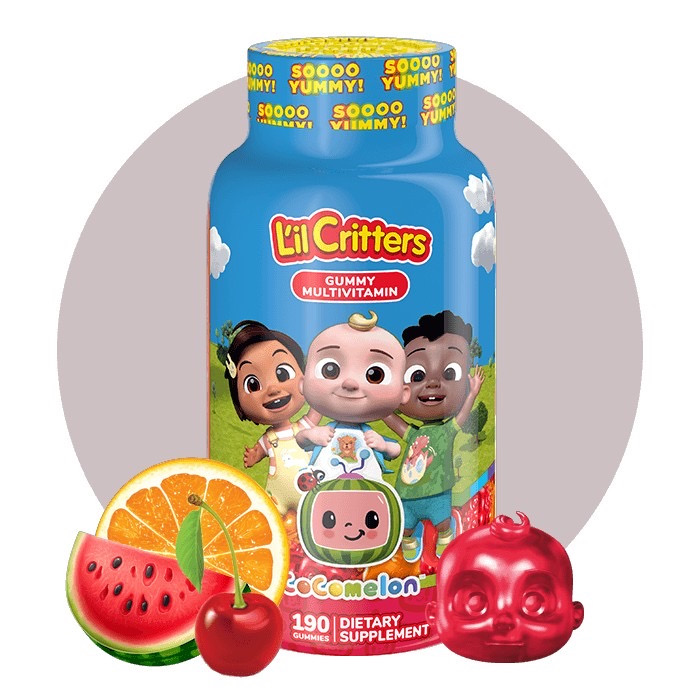 วิตามินรวมสำหรับเด็กชนิดกัมมี่ L'il Critters CoComelon Gummy Multivitamin (190 Gummies)