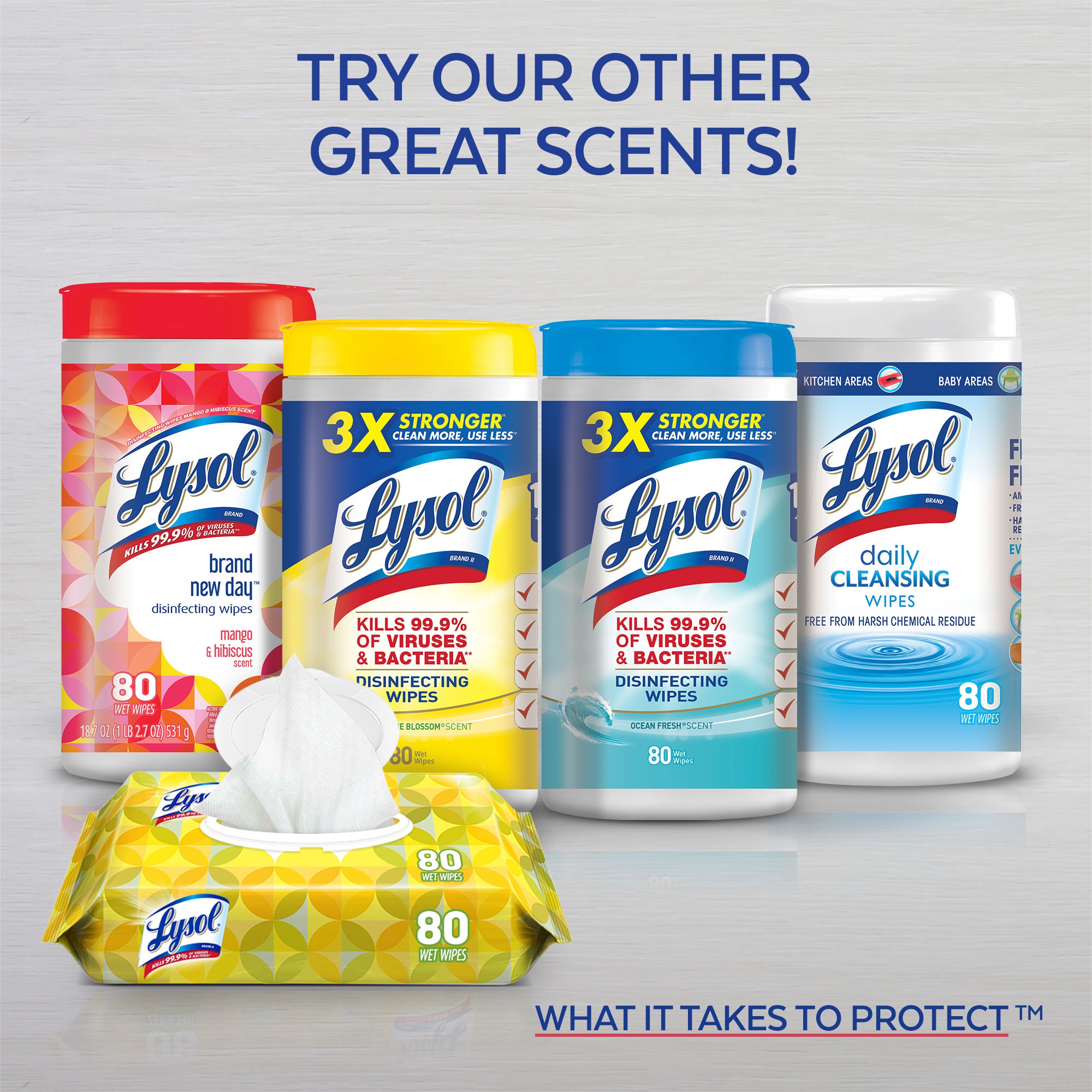 กระดาษเปียกทำความสะอาดพร้อมกำจัดเชื้อโรค Lysol Disinfecting Wipes - Lemon & Lime Blossom (35 Wet Wipes)