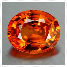พลอยแซปไฟร์สีส้ม(Orange Sapphire)